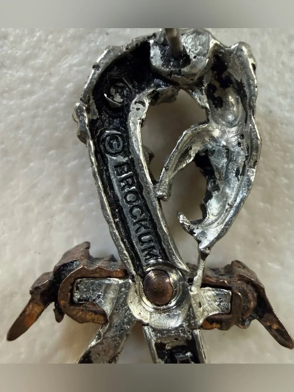 RARE Vintage 1992 Metallica Snake Pin Don't Tread On Me Brockum Poker UK Pewter